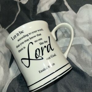 ReligiousWhite Mug with Black Text